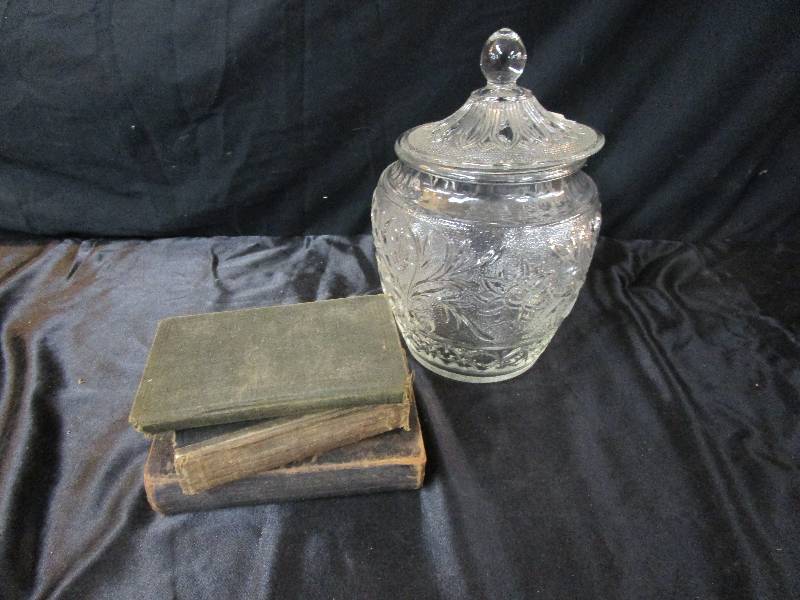 lot 127 image: 3 German Books and  Cookie Jar