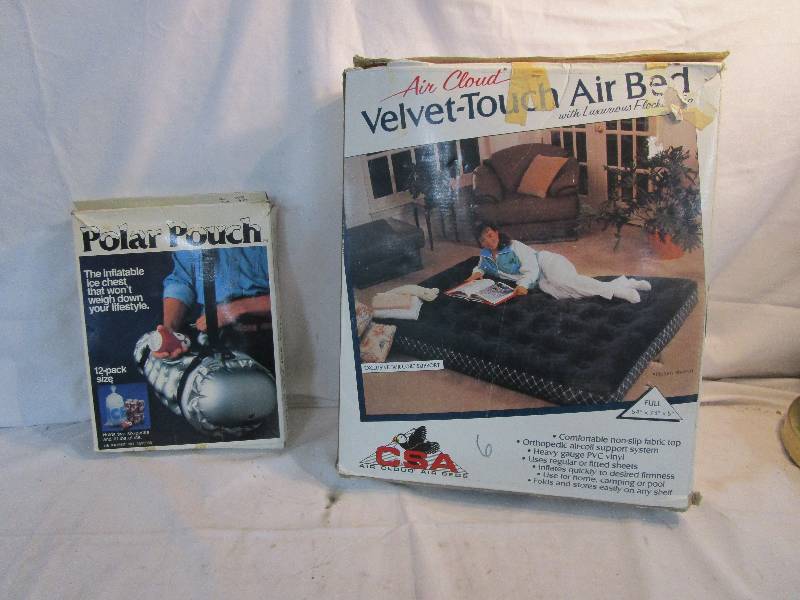 lot 144 image: Inflatable Air Bed and Ice Chest