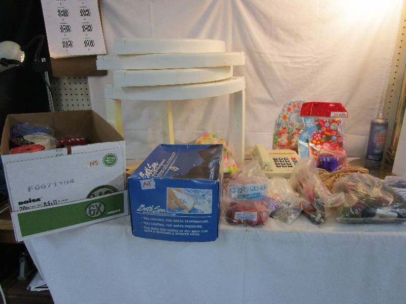 lot 145 image: Bath Spa, Party Stuff, Phone with Adjustable Volume and Corner Shelf that Adjusts