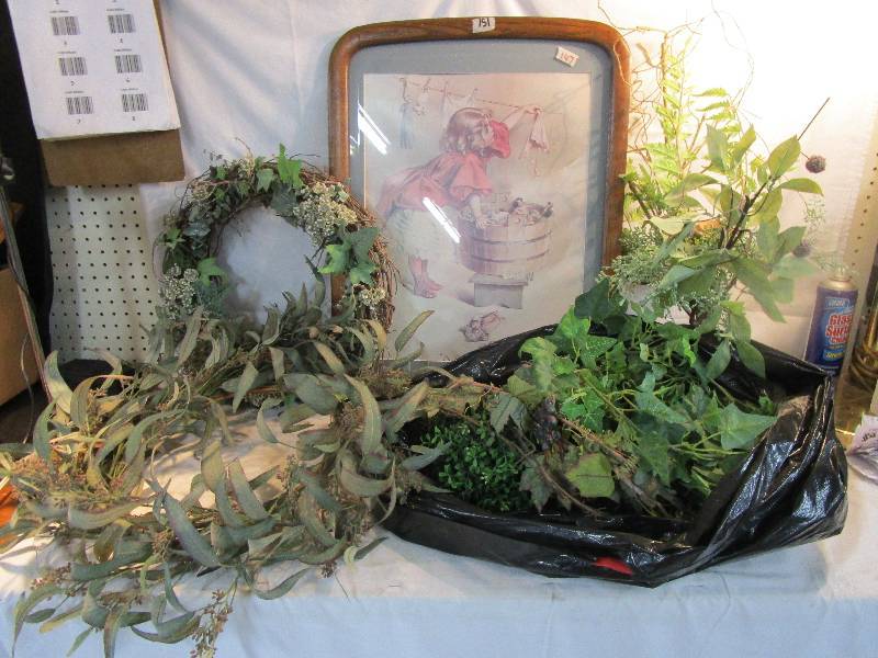 lot 147 image: A Busy Day and Vine and Wreath