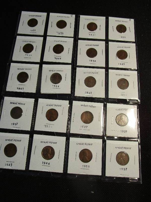20 Wheat Pennies