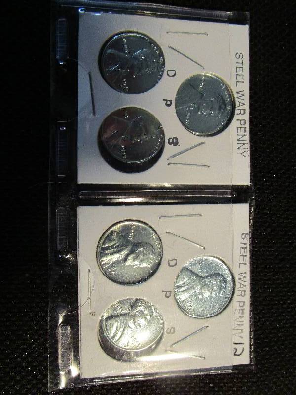 2 Steal war penny sets D-P-S