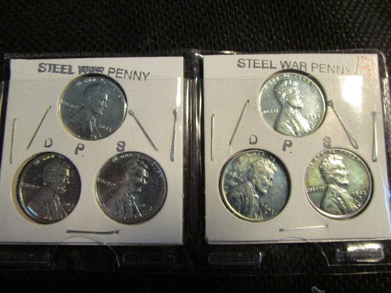 2 Steal war penny sets D-P-S