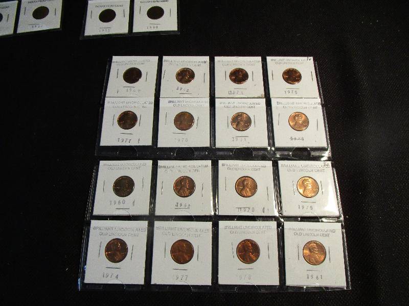 16 Brilliant Uncirculated Lincoln Cents
