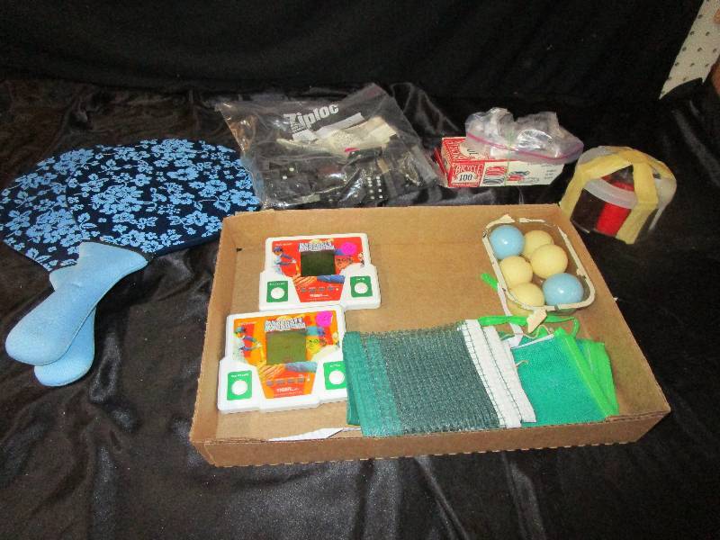 Ping Pong Table Equiptment, Poker Chips, Dominos, Hand Help Video Games