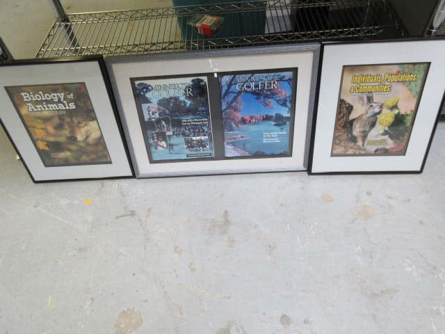 GOLFING AND FRAMED ART