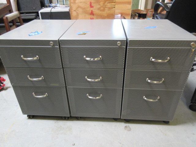 STEELCASE ROLLING LETTER AND FILE DRAWER UNITS