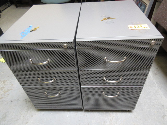 STEELCASE ROLLING LETTER AND FILE DRAWER UNITS