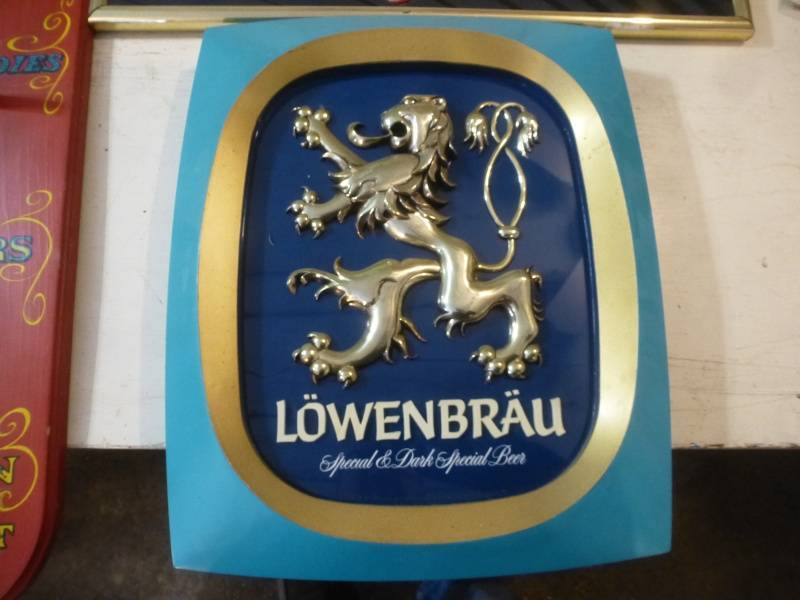Michelob & Lowenbrau Beer Signs