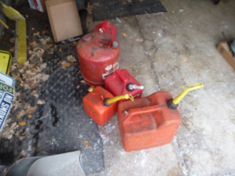 Assorted Gas Cans