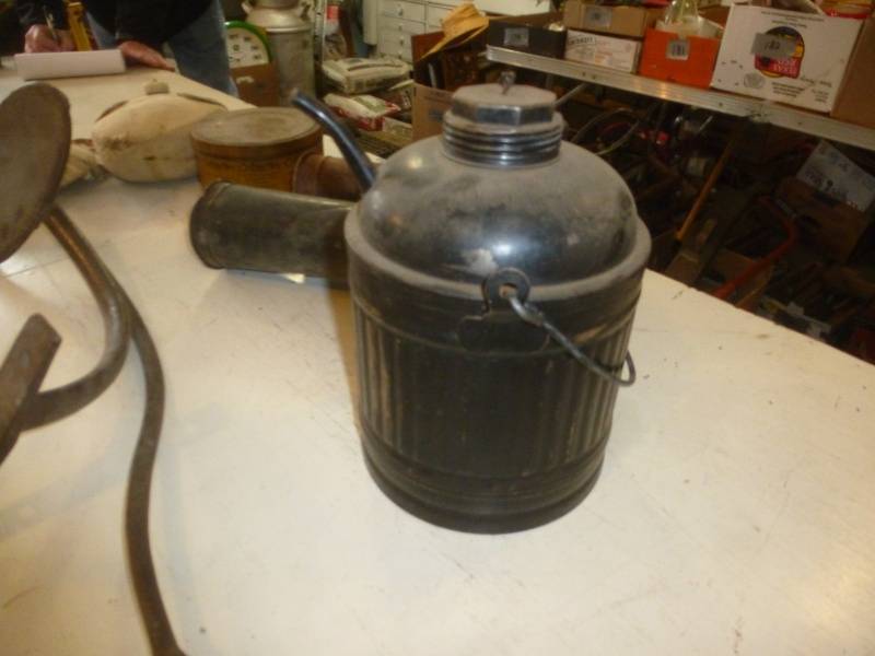 Antique Ford Horns, Kerosene Cans, Canteen