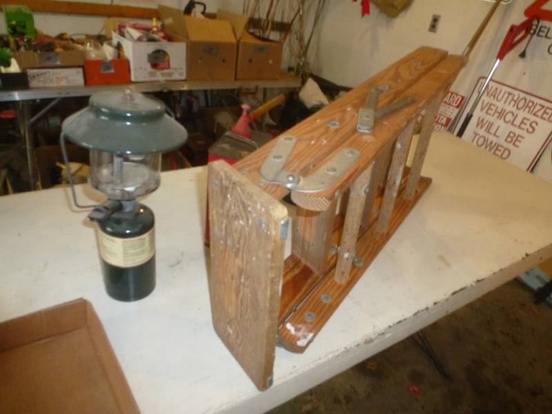 4 Ladder, Lantern, Gas Can