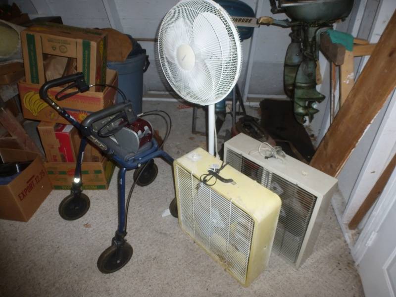 Assorted Electric Fans & Walker