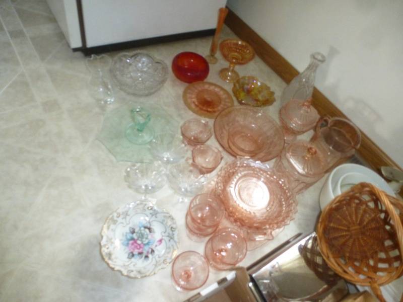 Colored Depression Glass Ware