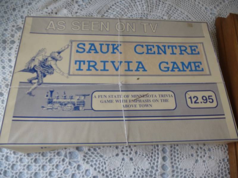 Sauk Centre Trivia Game & Real Pheasant Feather Tie