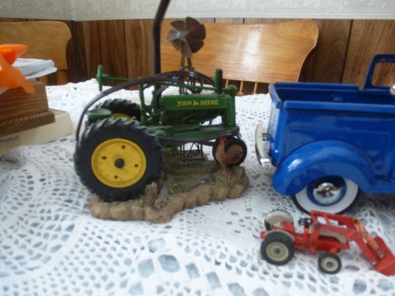 John Deere Tractor Lamp, Ford Truck Planter, Ford 8N with Loader