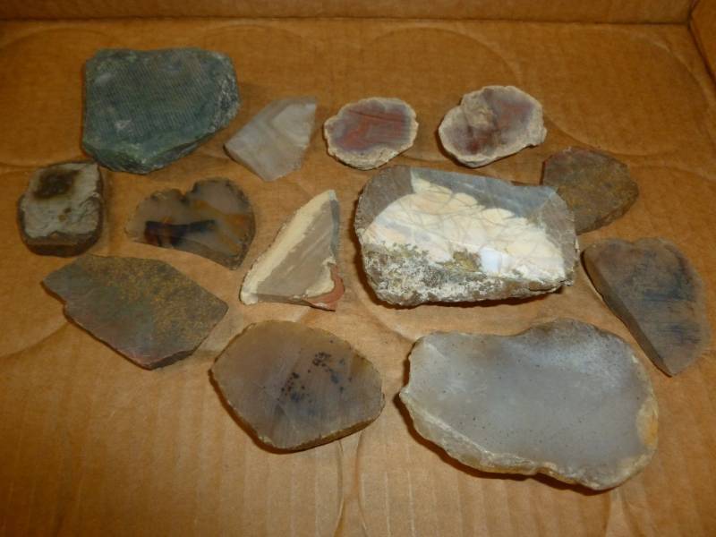 lot 219 image: Sliced Agates
