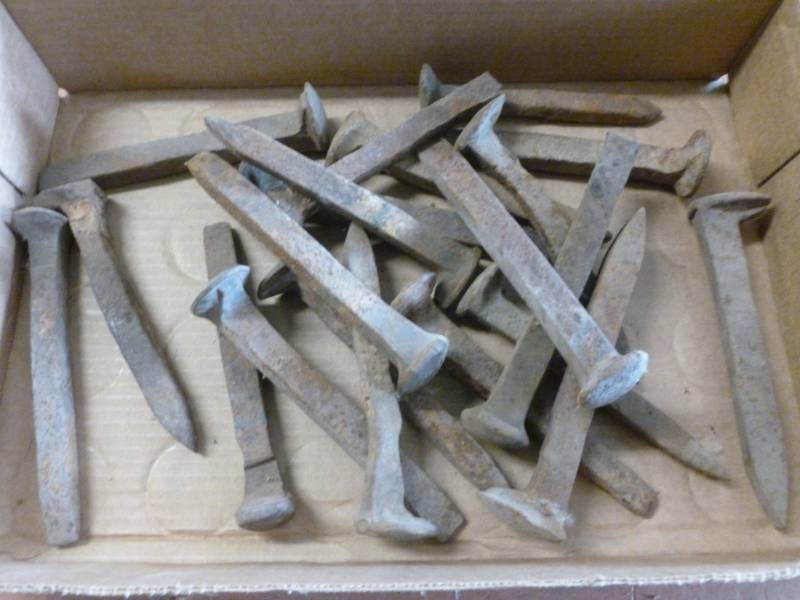 lot 244 image: Vintage Railroad Spikes