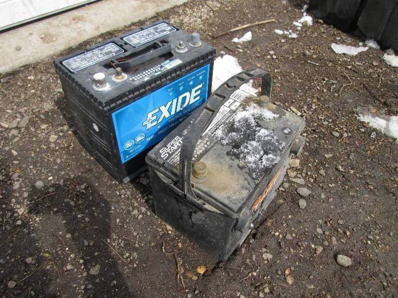 2 Core batteries for scrap...