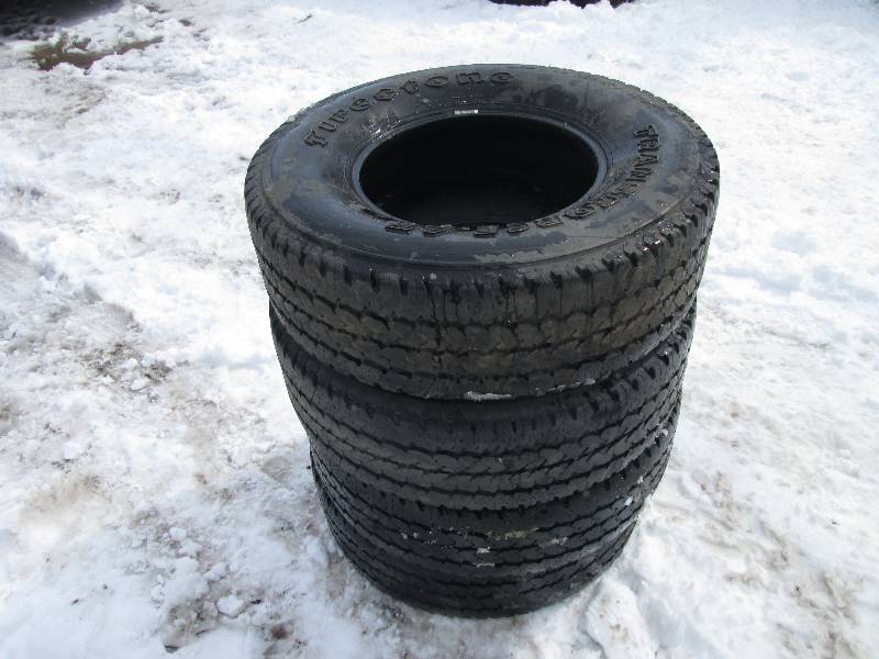 4 LT265  75 R16 load range E tires...