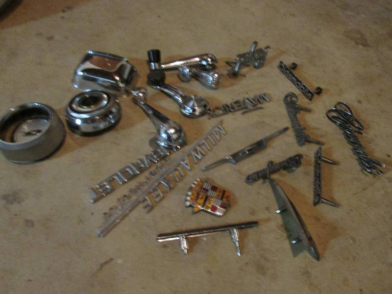 Lot of car trim, handles and emblem...