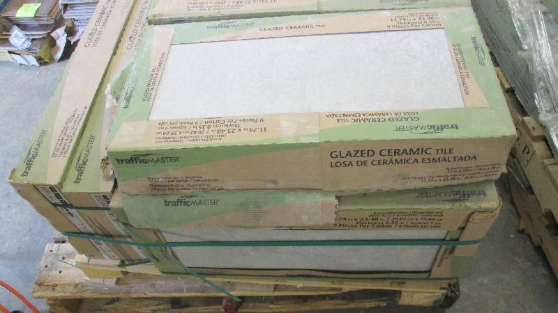 lot 15 image: 9 Cases TrafficMaster Glazed Cerami...