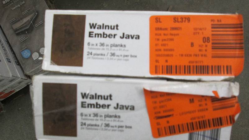 lot 35 image: 2 Cases TrafficMaster Walnut Ember ...