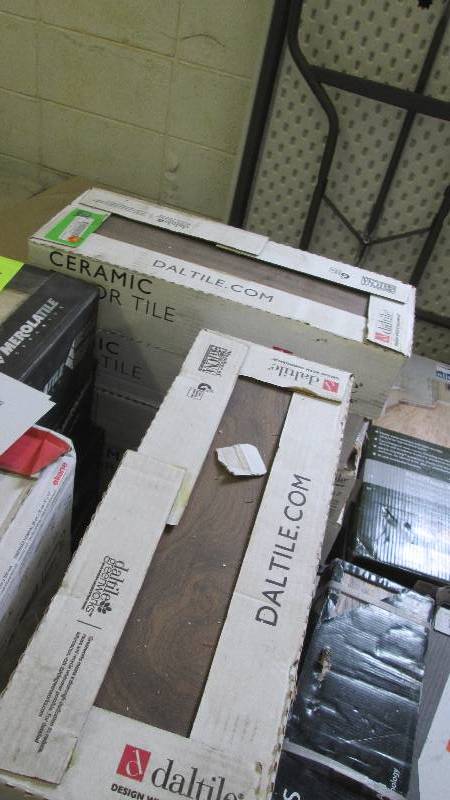 lot 61 image: 10 Cases Daltile Parkwood Brown 7 i...