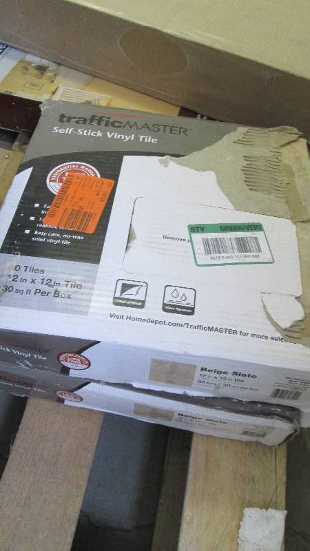 lot 62 image: 2 Cases TrafficMaster Beige Slate 1...