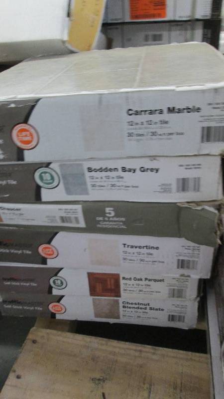 lot 66 image: 6 Cases of Assorted 12x12 Self-Stic...