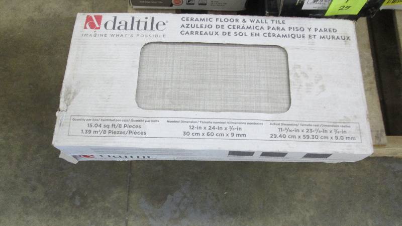 lot 87 image: 2 Cases Daltile Meier Park Silver S...