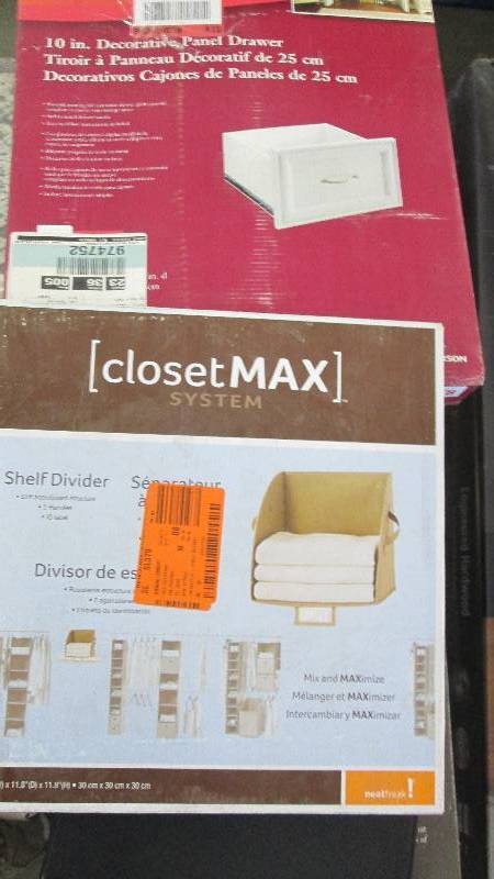 lot 102 image: ClosetMaid 16 in. x 10 in. White De...