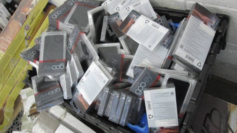 lot 123 image: 2 Totes of Gooey Cell Phone Cases...