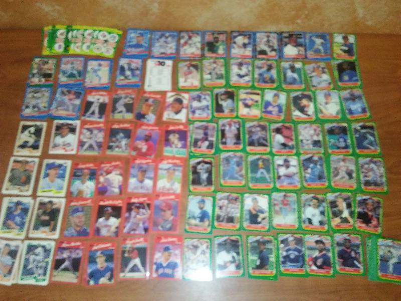 lot 2 image: Donruss 1990, Fleer 87, Fleer 90, Donruss 91, 5 inches of cards MLB