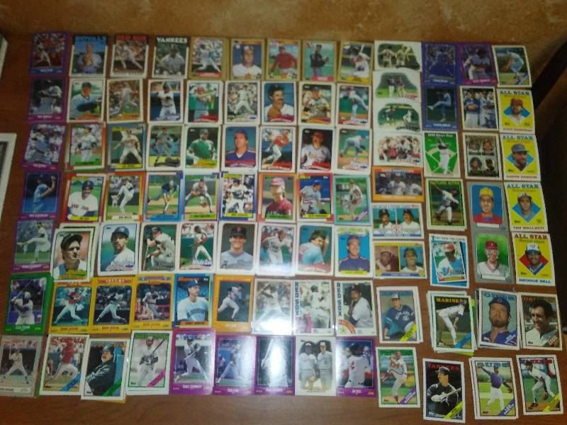 lot 5 image: 4.5 inches MLB, Rice, Perez, Trammel, Morris, Ripken, Molitor, Henderson, Rose.