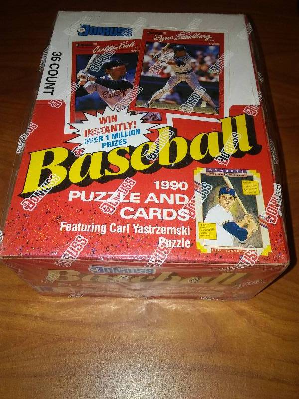 lot 47 image: 1990 Donruss Sealed Wax Packs 36 count.