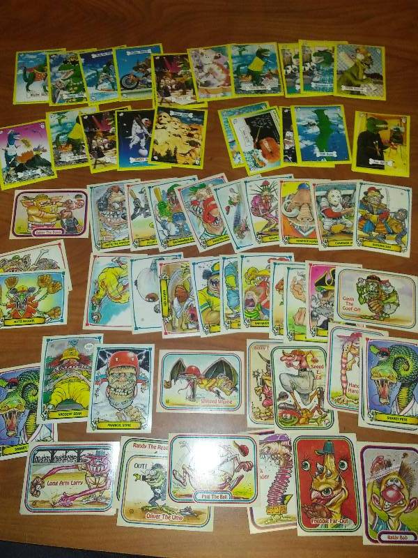 lot 56 image: Wacko-SAURS David Peters 1987 Zoot. Leaf Wacky Heros,