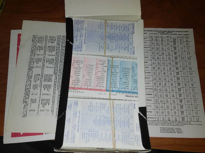 lot 85 image: Strat-O-Matic MLB Game Cards,