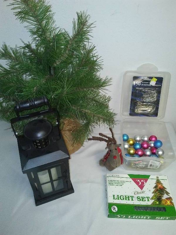 Vintage Replica Lantern and Foliage