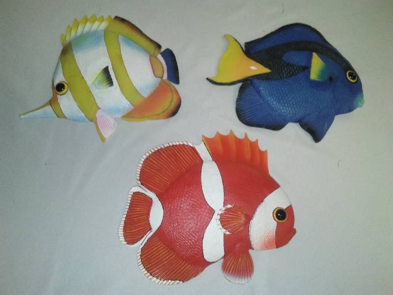 Ceramic Fish Wall Decor 3 High End Estate Auction No Reserve