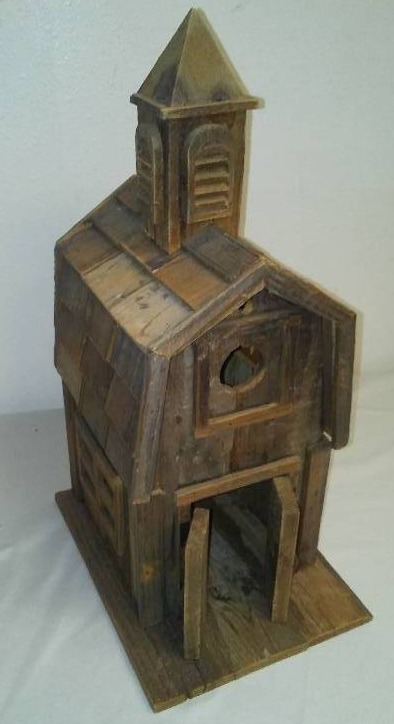 Wood Bird House, 18 in.