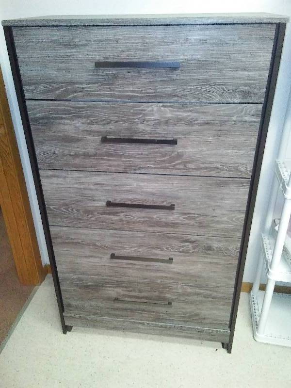 5 Drawer Highboy Dresser, 54H x 32W x 16 D