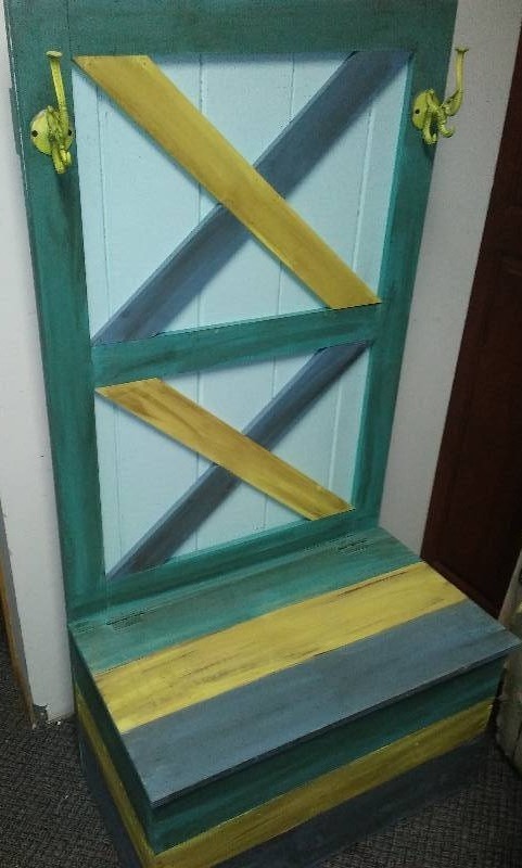 Entry Bench with storage, 30 � W x 60T x 17 � D