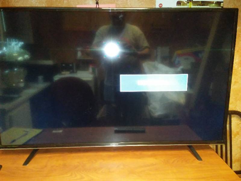 48 in. Hitachi Flat Screen TV, LCD, works
