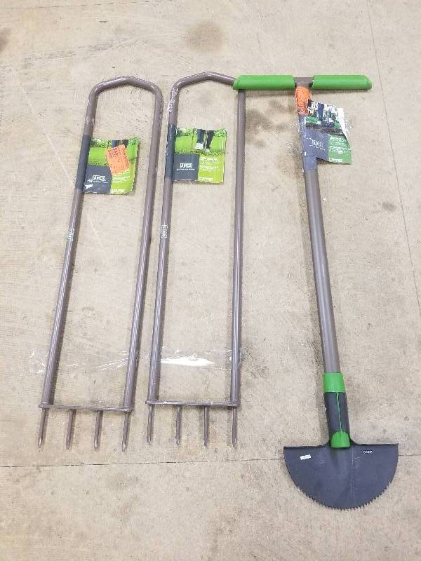 2 Spike Aerators & Landscape Edger