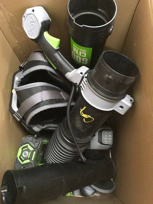EGO 600 CFM Cordless Backpack Blower used in good working condition