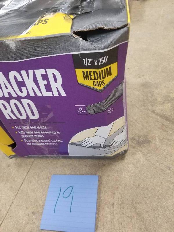 M-D Building Products Door and Window Foam 250 ft. L x 12 in. Caulk Backer Rod Gray