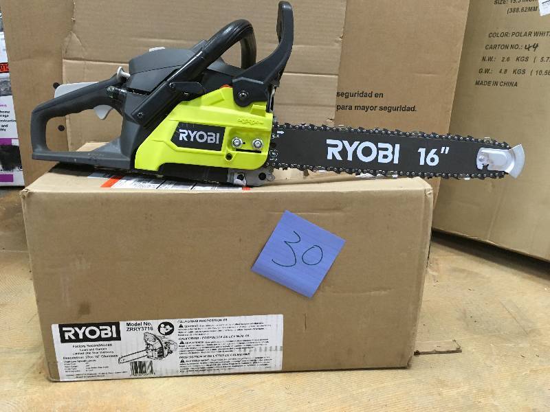 Ryobi Factory Reconditioned 37cc 16 Chainsaw used in working condition
