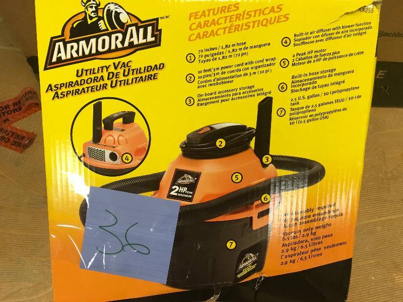 ArmorAll Vacmaster 2HP WetDry Vac not used