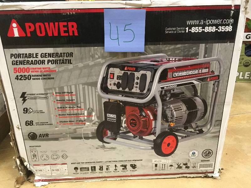 Ai Power Portable 5000 Watt Gas Generator not used